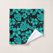 PINK BIKINI (BLACK/BLAUWGROEN) BATH TOWEL SET BAD HANDDOEK (Wasdoekje)