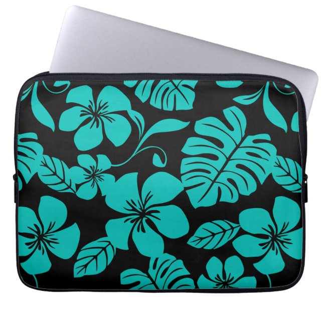 PINK BIKINI (BLACK/BLAUWGROEN) LAPTOP SLEEVE (Voorkant)