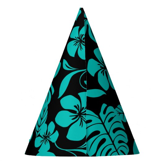 PINK BIKINI (BLACK/BLAUWGROEN) PET PARTIJ FEESTHOEDJES (Achterkant)