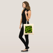 PINK BIKINI (BLACK/BLAUWGROEN) TOTE BAG (Voorkant (model))