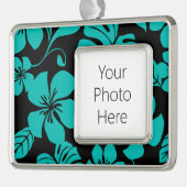 PINK BIKINI (BLACK/BLAUWGROEN) VERZILVERD OMLIJST ORNAMENT (Links)