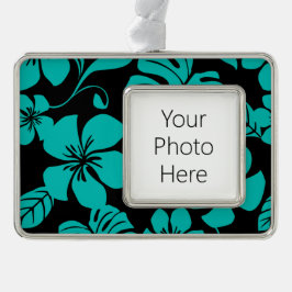 PINK BIKINI (BLACK/BLAUWGROEN) VERZILVERD OMLIJST ORNAMENT