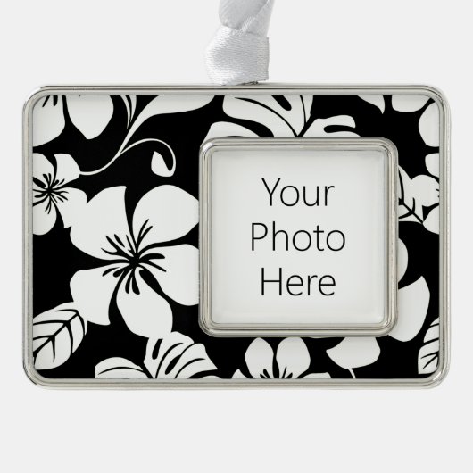 PINK BIKINI (BLACK) VERZILVERD OMLIJST ORNAMENT (Voorkant)