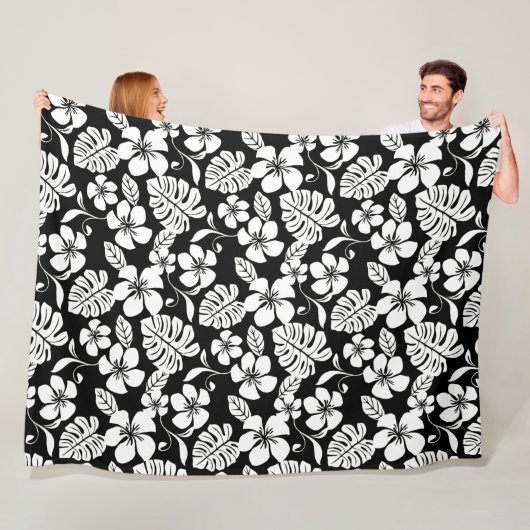 PINK BIKINI (BLACK/WHITE) Fleece Blanket Deken (In situ)