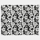PINK BIKINI (BLACK/WHITE) Fleece Blanket Deken (Voorkant (Horizontaal))