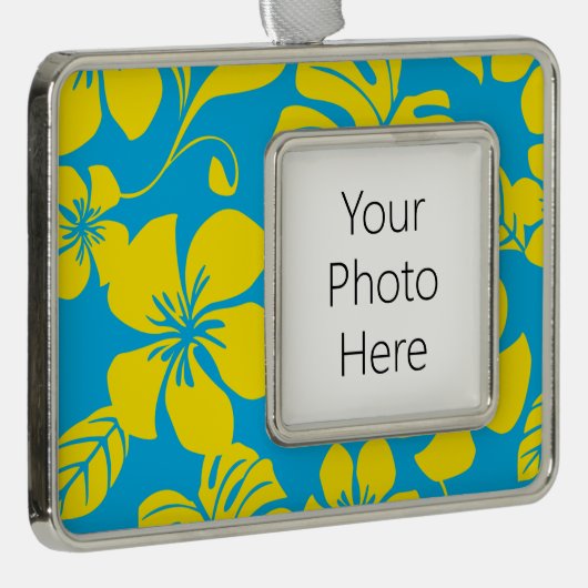 PINK BIKINI (BLUE/GEEL) VERZILVERD OMLIJST ORNAMENT (Rechts)