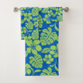 PINK BIKINI (BLUE/GROEN) BATH TOWEL SET BAD HANDDOEK (Insitu)