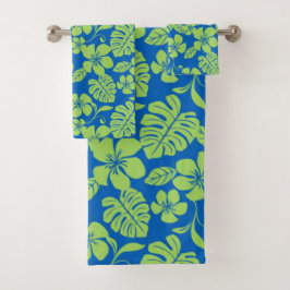 PINK BIKINI (BLUE/GROEN) BATH TOWEL SET BAD HANDDOEK