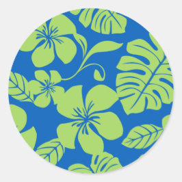 PINK BIKINI (BLUE/GROEN) CLASSIC ROUND STICKER