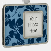 PINK BIKINI (BLUE x 2) Verzilverd Omlijst Ornament (Rechts)