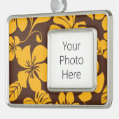 PINK BIKINI (BROWN/GOLD) VERZILVERD OMLIJST ORNAMENT (Links)