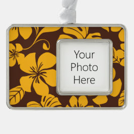 PINK BIKINI (BROWN/GOLD) VERZILVERD OMLIJST ORNAMENT