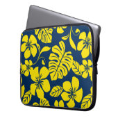 PINK BIKINI (DARK BLUE/GEEL) LAPTOP SLEEVE (Voorkant Links)