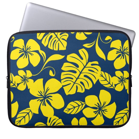 PINK BIKINI (DARK BLUE/GEEL) LAPTOP SLEEVE (Voorkant)