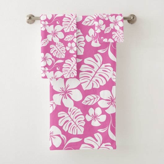 PINK BIKINI (FLAMINGO PINK) BATH TOWEL SET BAD HANDDOEK (Insitu)
