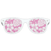 PINK BIKINI (FLAMINGO PINK) RETRO ZONNEBRIL (Voorkant)