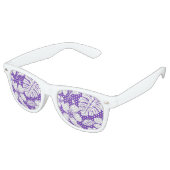 PINK BIKINI (GRAPE) RETRO ZONNEBRIL (Gekanteld)