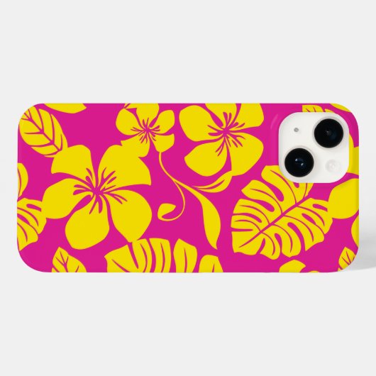 PINK BIKINI (HOT PINK/GEEL) Case-Mate iPhone CASE (Achterkant (horizontaal))