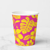PINK BIKINI (HOT PINK/GEEL) PAPIEREN BEKERS (Achterkant)