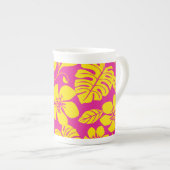 PINK BIKINI (HOT PINK/GEEL) PORSELEIN KOP (Voorkant rechts)