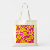 PINK BIKINI (HOT PINK/GEEL) TOTE BAG (Achterkant)