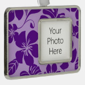 PINK BIKINI (PAARS x 2) Verzilverd Omlijst Ornament (Rechts)