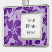 PINK BIKINI (PAARS x 2) Verzilverd Omlijst Ornament (Links)