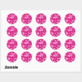 PINK BIKINI (PINK x 2) CLASSIC ROND STICKER (Vel)