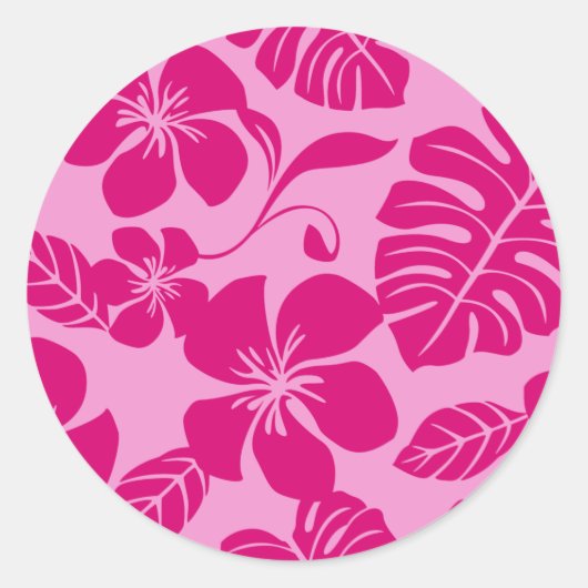 PINK BIKINI (PINK x 2) CLASSIC ROND STICKER (Voorkant)