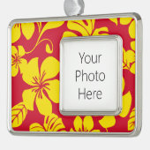 PINK BIKINI (RED/GOLD) VERZILVERD OMLIJST ORNAMENT (Links)