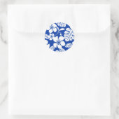 PINK BIKINI (ROYAL BLUE) CLASSIC ROUND STICKER (Tas)