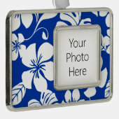 PINK BIKINI (ROYAL BLUE) VERZILVERD OMLIJST ORNAMENT (Rechts)