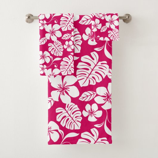 PINK BIKINI (STRAWBERRY RED) BATH TOWEL SET BAD HANDDOEK (Insitu)