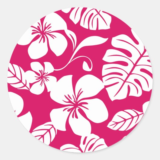 PINK BIKINI (STRAWBERRY RED) RONDE STICKER (Voorkant)