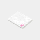 Pink Bird & Floral Post-it Notes (Schuin)