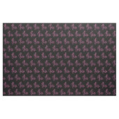 Pink Bird Music Pattern Stof (Fat Quarter)