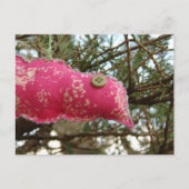 Pink Birdie Briefkaart (Voorkant)