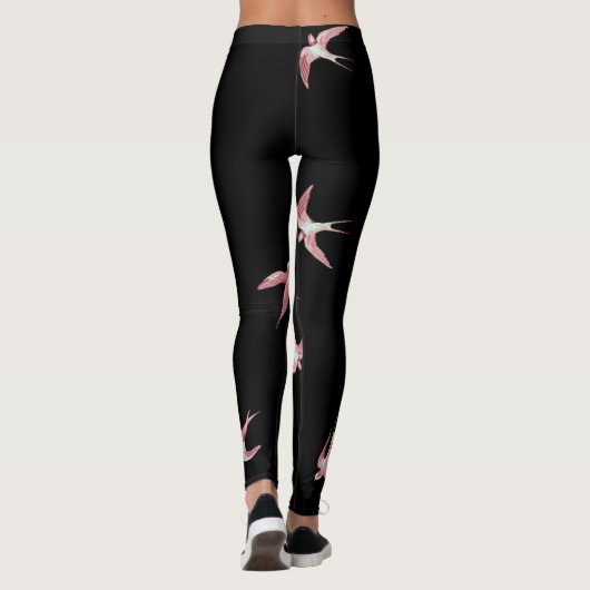 PINK BIRDS LEGGINGS (Achterkant)