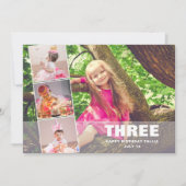 PINK Birthday 4 Aankondiging van de geboorte van e (Voorkant)