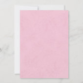 Pink Birthday Cupcake Eenvoudig minimalistisch gel Kaart (Achterkant)