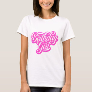 Pink Birthday Girl T-shirt