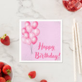 Pink Birthday Napkins Servet (Insitu)