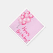 Pink Birthday Napkins Servet (Hoek)