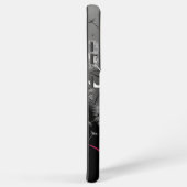 Pink, Black and White Dandelion Samsung Galaxy Hoesje (Rechterkant)