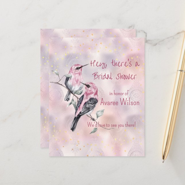 Pink Black Birds Vrijgezellenfeest (Voorkant / Achterkant in situ)