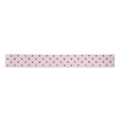 Pink & Black Bow Gift Wrapping Satijnen Lint (Voorkant)