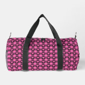 Pink Black Buffalo Heart Plaid Plunjezak (Achterkant)