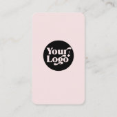 Pink Black Connect met ons QR Code 5 Social Media Visitekaartje (Achterkant)