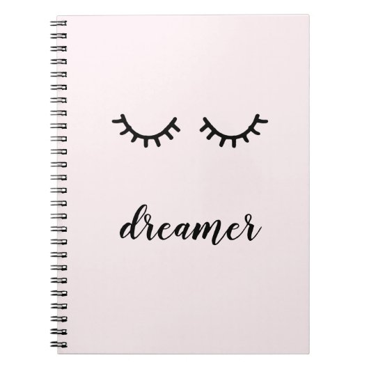Pink Black Eyelashes Notitieboek (Voorkant)