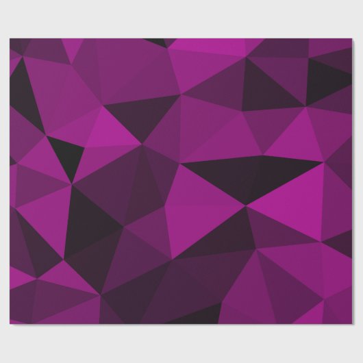 Pink black geometric mesh pattern cadeaupapier (Vlak)